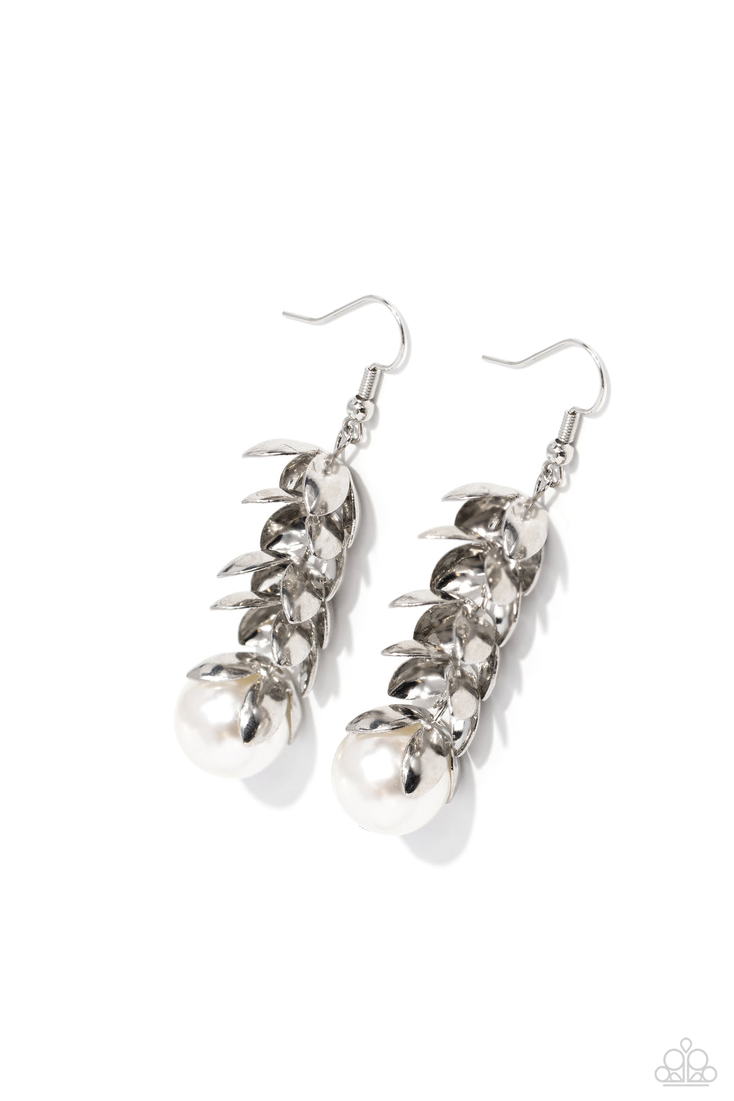 Ocean FROND Property Earring - White