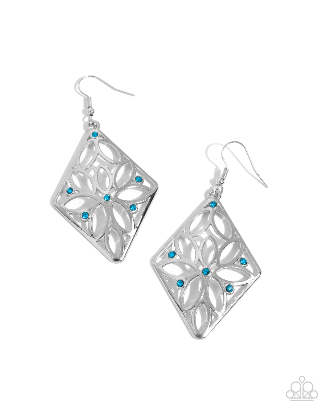 Pumped Up Posies Earring - Blue