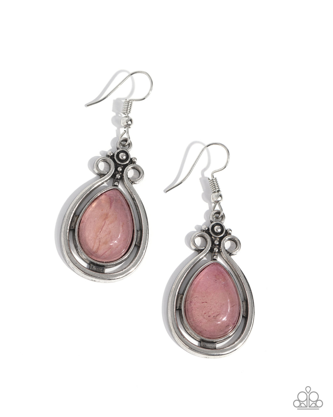 Mountain Mantra Earring - Pink