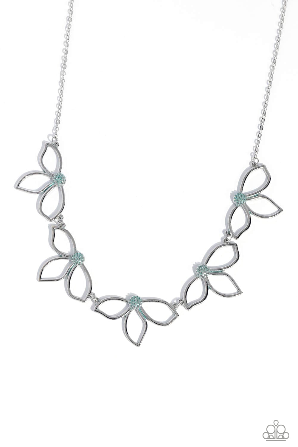 Petal Pageantry Necklace Set - Blue