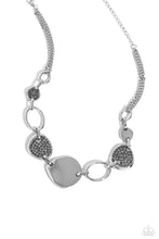 Load image into Gallery viewer, Asymmetrical Attention Necklace Set - Silver
