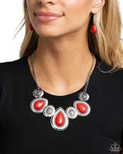 Load image into Gallery viewer, Rustic Remix Necklace Set - Red
