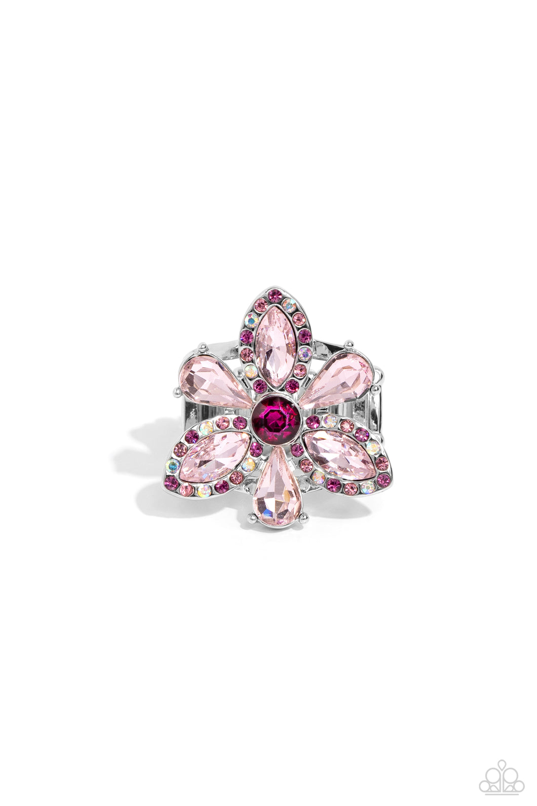 Blazing Blooms Ring - Pink