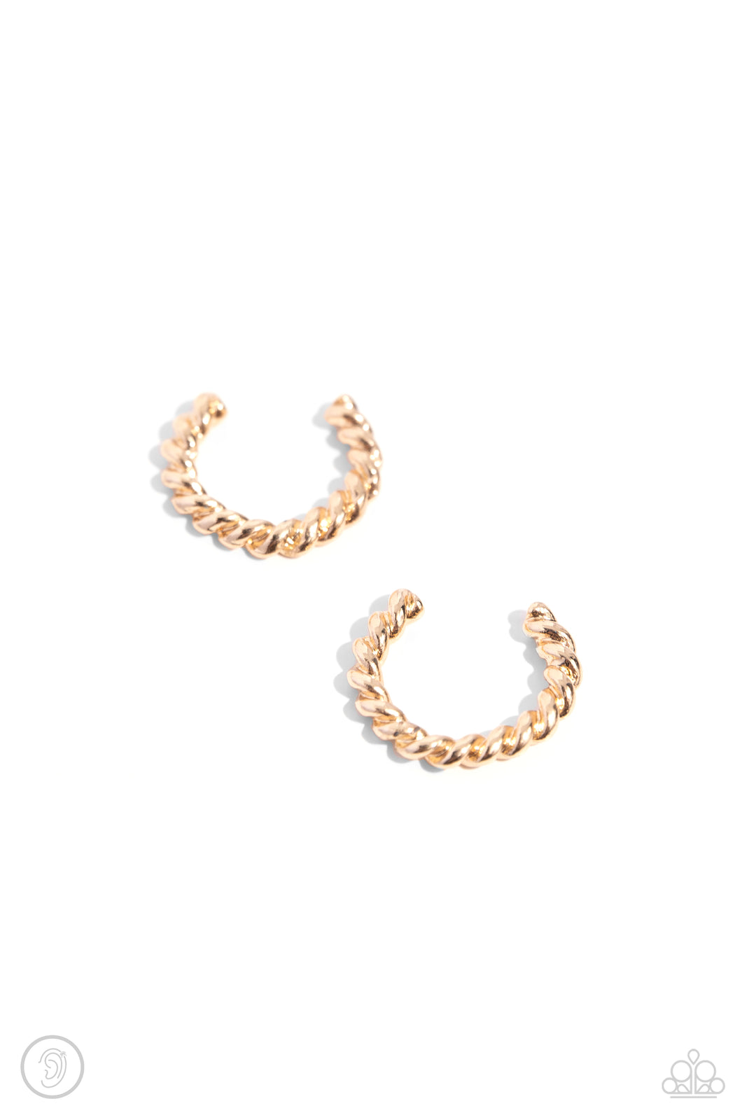 Twisted Travel Earring Cuff - Gold