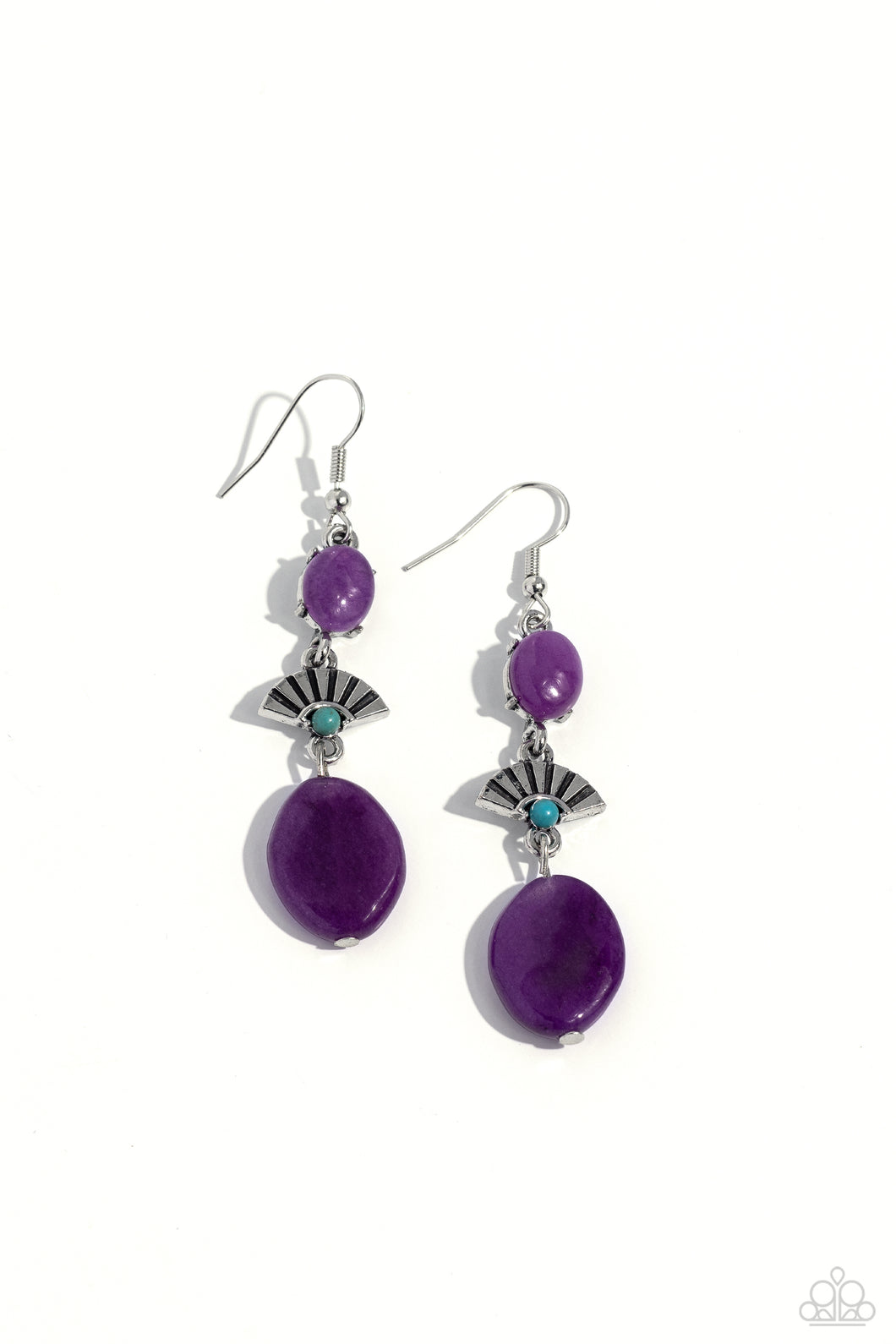 Creative Cascade Earring - Purple