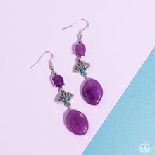 Load image into Gallery viewer, Creative Cascade Earring - Purple
