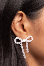 Load image into Gallery viewer, The BOW Must Go On Earring - White
