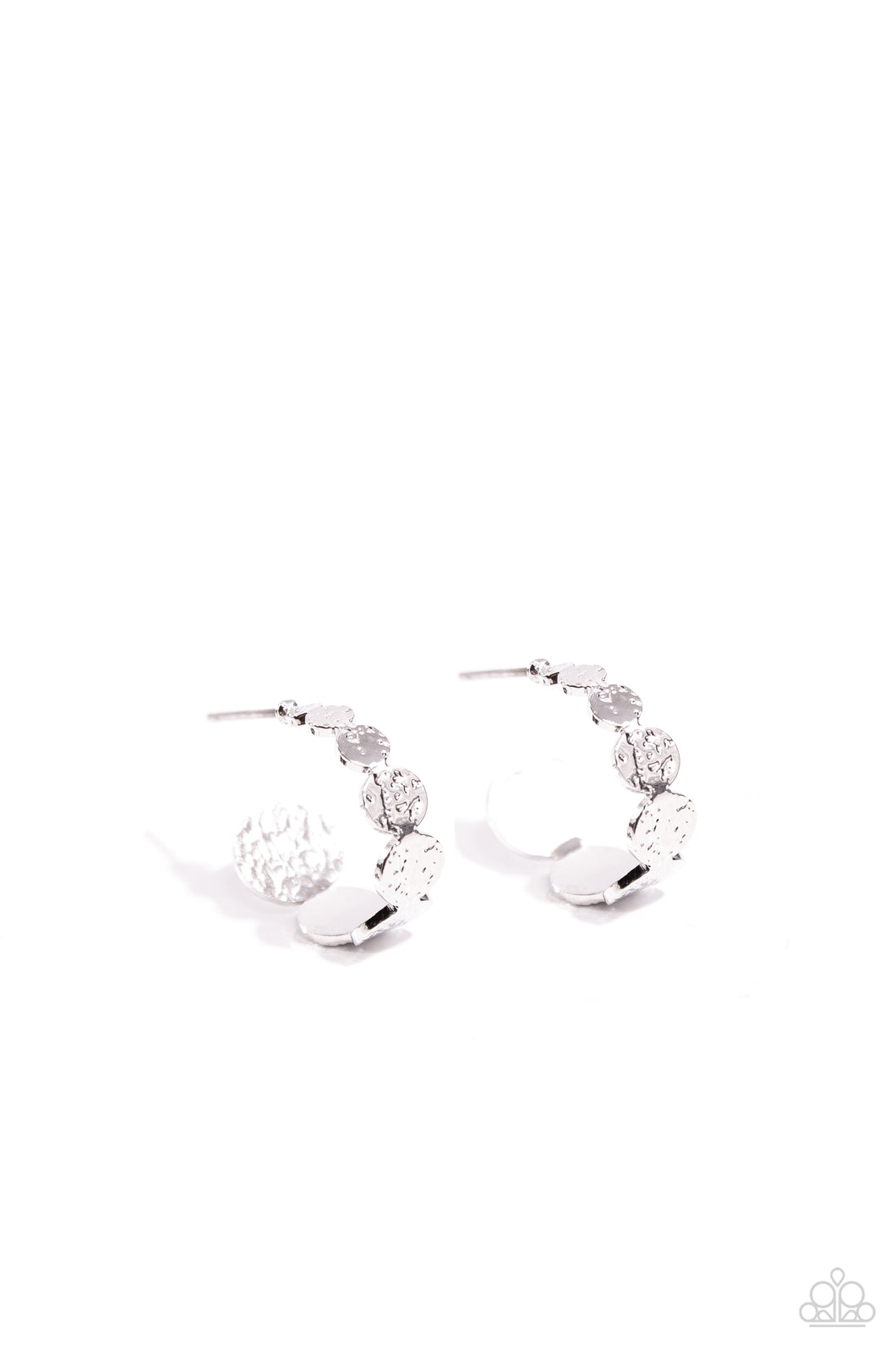 Textured Tease Earring - Silver