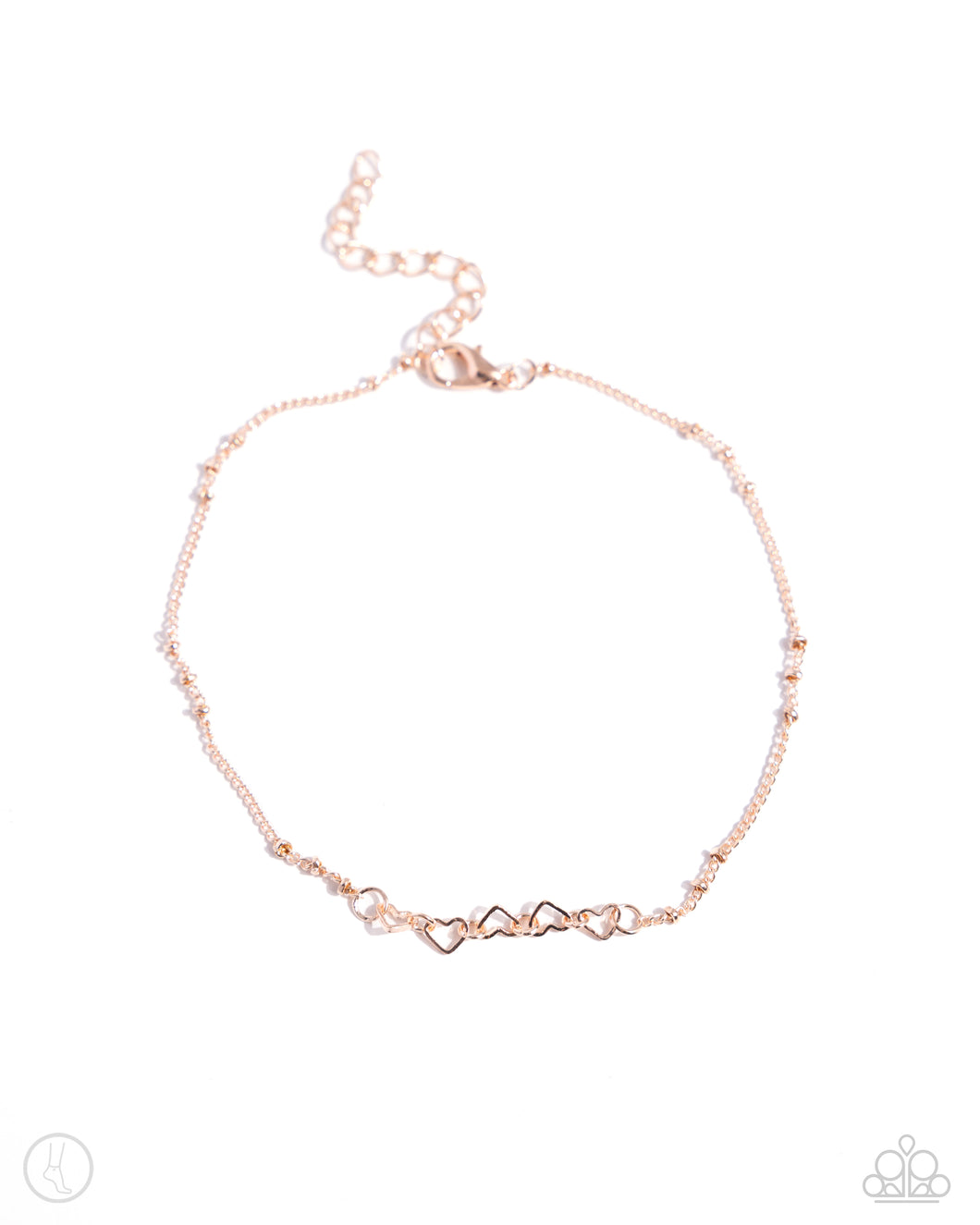 Satellite Shimmer Anklet - Rose Gold