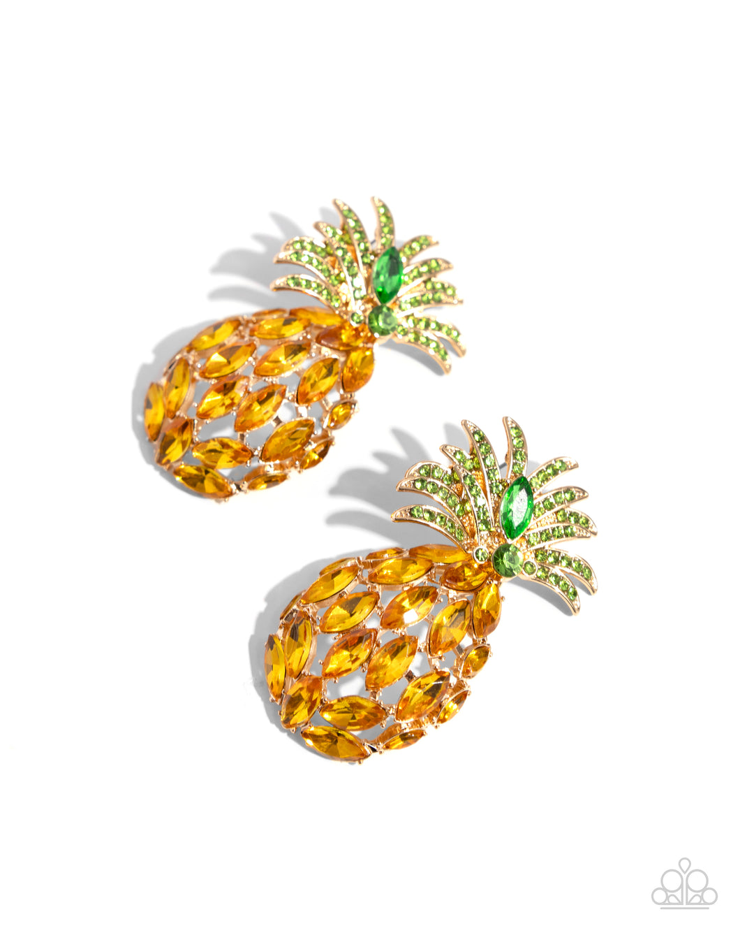 Pineapple Pizzazz Earring - Yellow