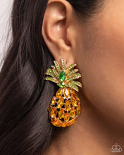 Load image into Gallery viewer, Pineapple Pizzazz Earring - Yellow
