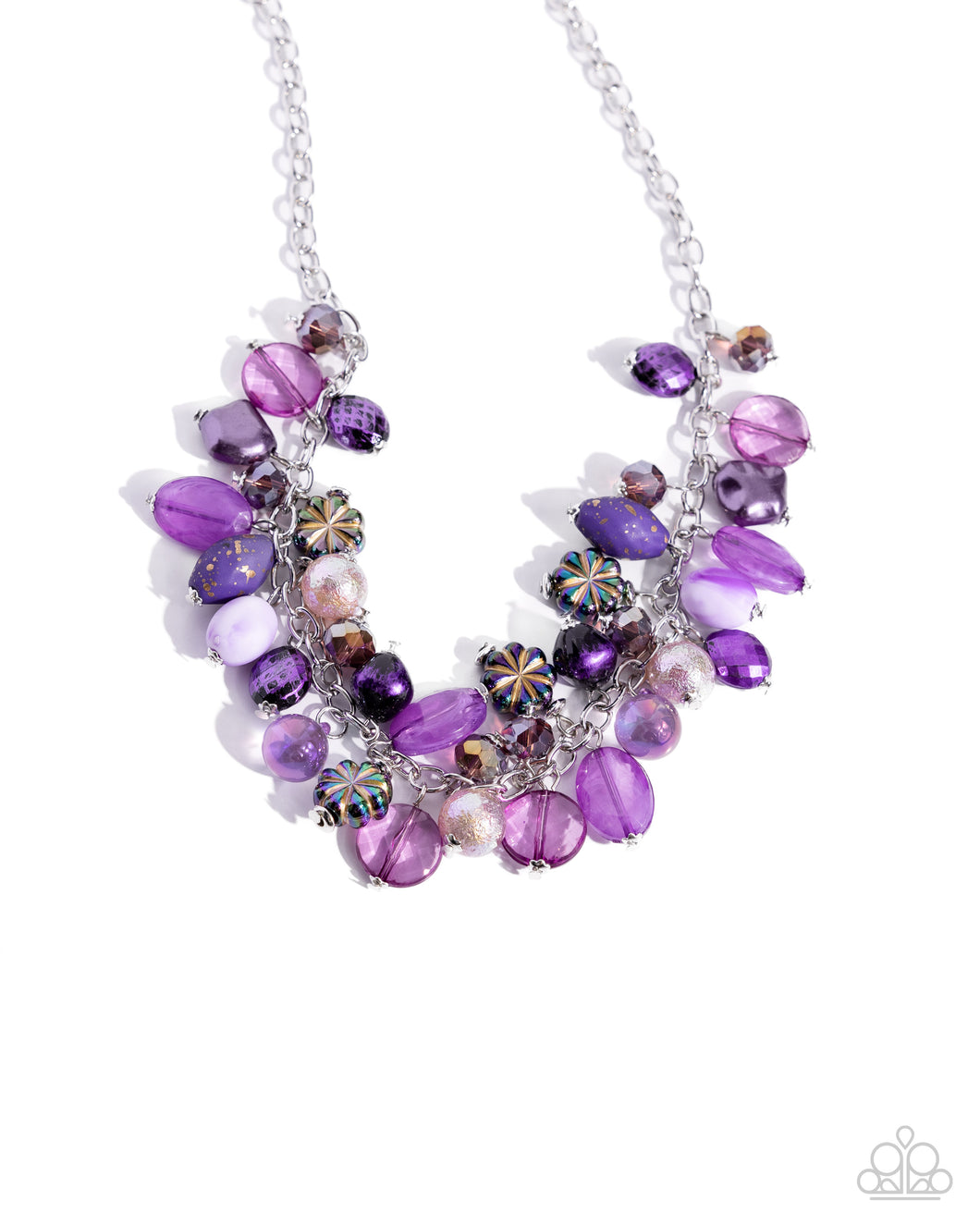 Offbeat Ofrenda Necklace Set - Purple