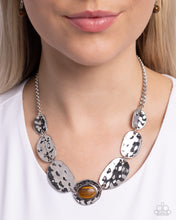 Load image into Gallery viewer, Textured Timbre Necklace Set - Brown
