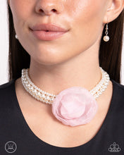 Load image into Gallery viewer, Radiant Rosette Necklace Set - Pink
