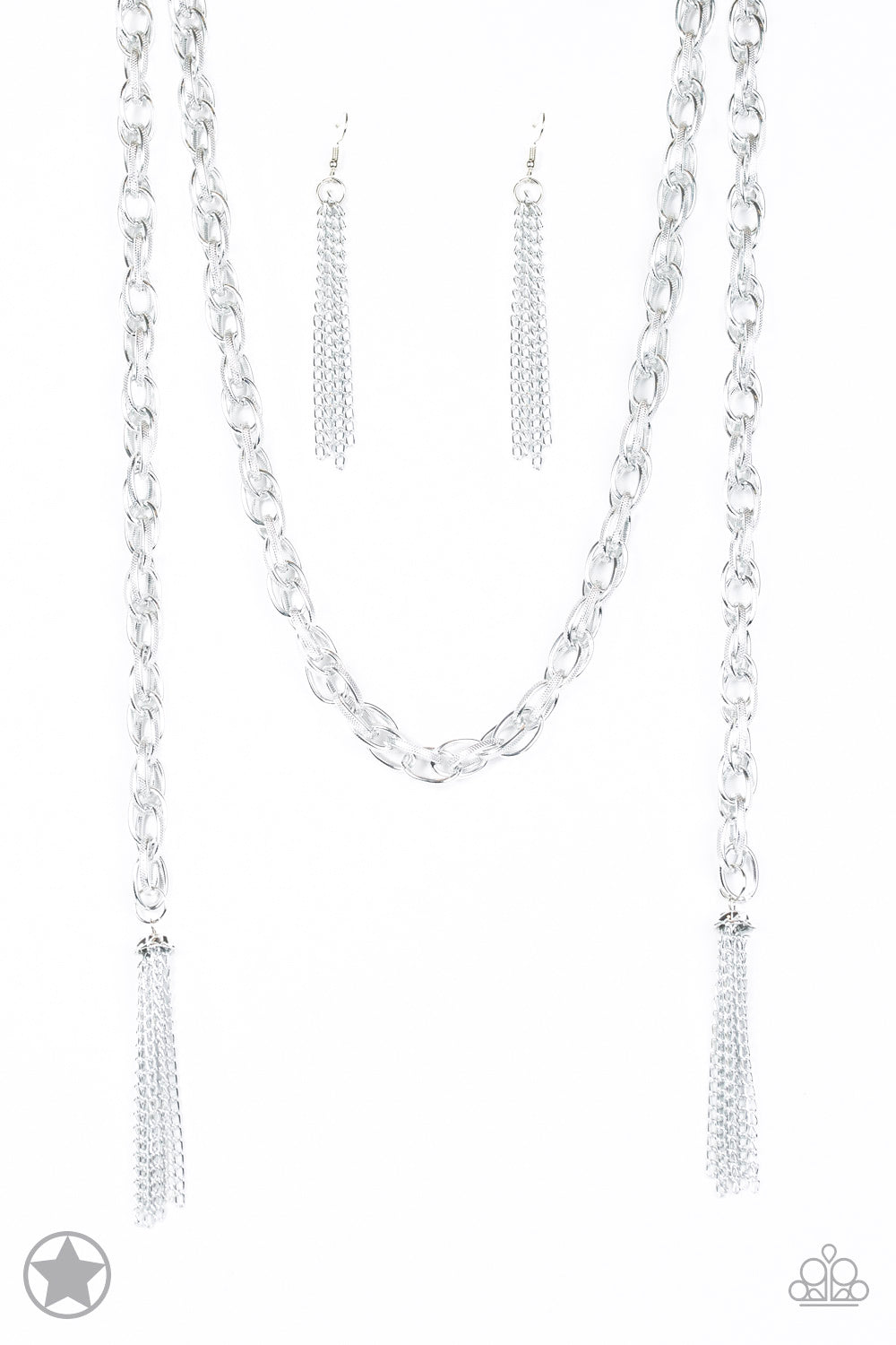 SCARFed for Attention Necklace Set - Silver