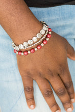 Load image into Gallery viewer, Girly Girl Glamour Bracelet - Red
