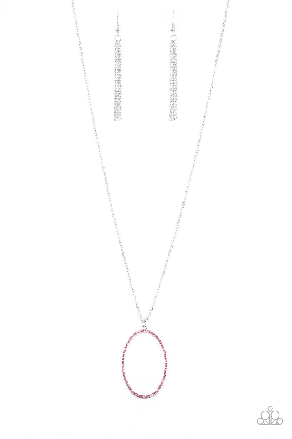 A Dazzling Distraction Necklace Set - Pink