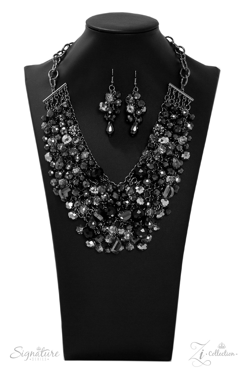 The Taylerlee 2019 Zi Collection Necklace Set - Black