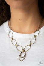 Load image into Gallery viewer, All OVAL Town Necklace Set - Brass
