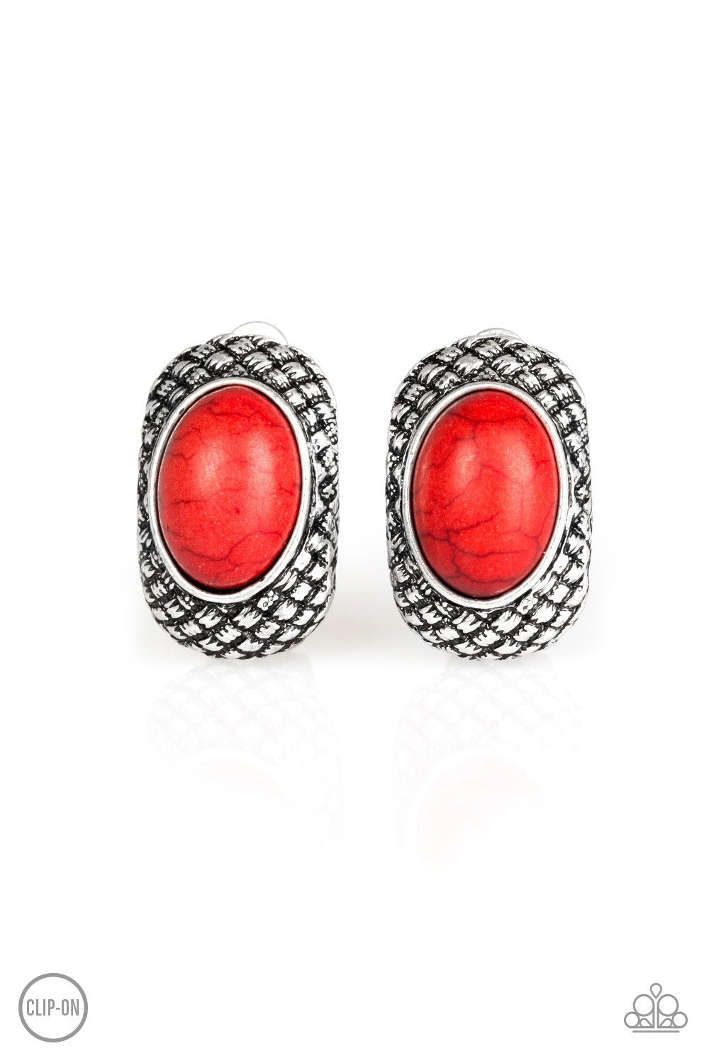 Bedrock Bombshell Earring - Red