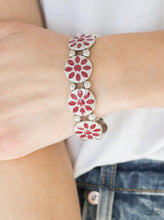 Load image into Gallery viewer, Dancing Dahlias Bracelet - Red
