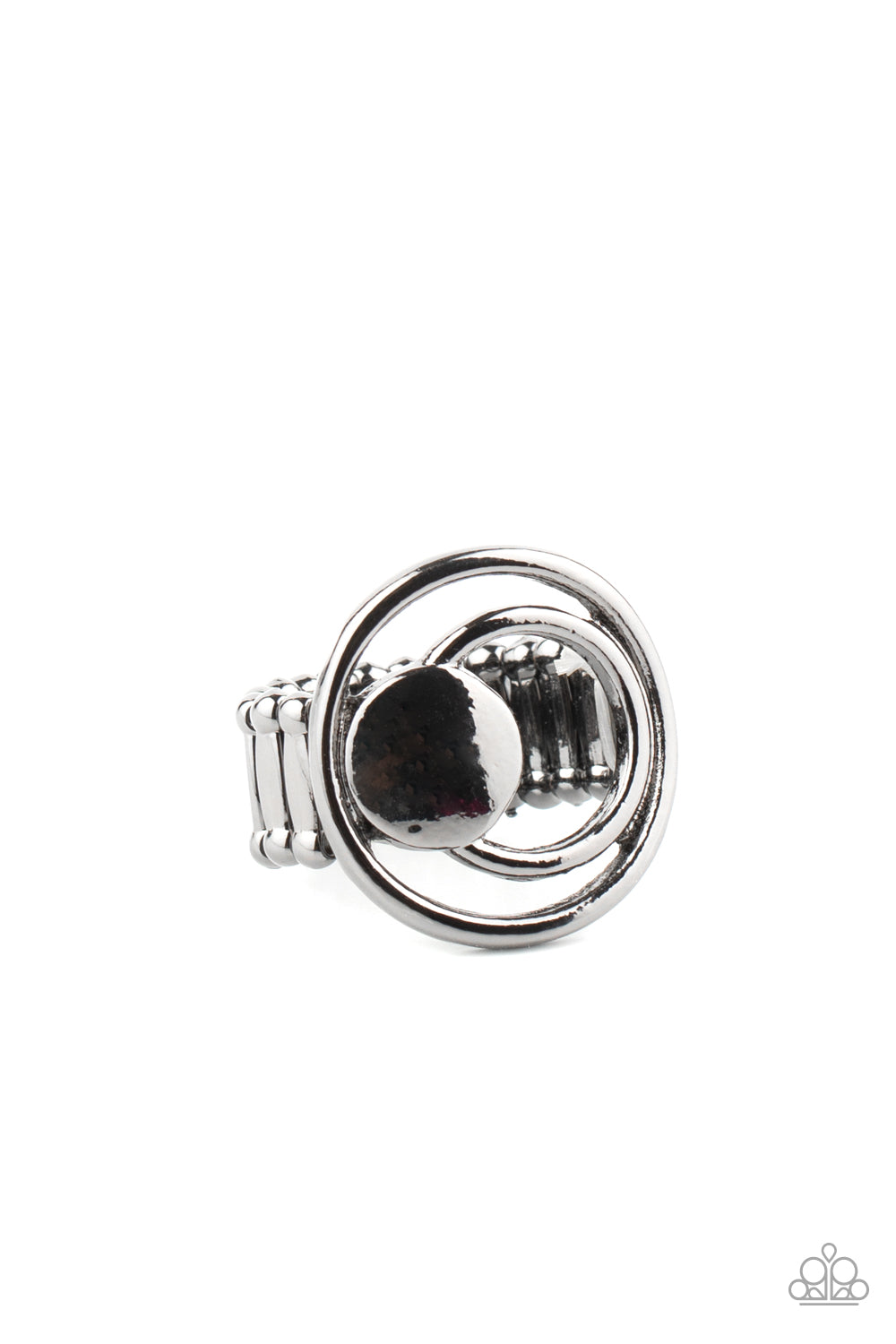 Edgy Eclipse Ring - Black