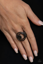 Load image into Gallery viewer, Edgy Eclipse Ring - Black
