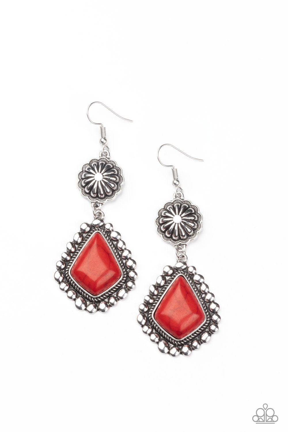 Country Cavalier Earring - Red