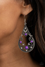 Load image into Gallery viewer, Bohemian Ball Earring - Purple
