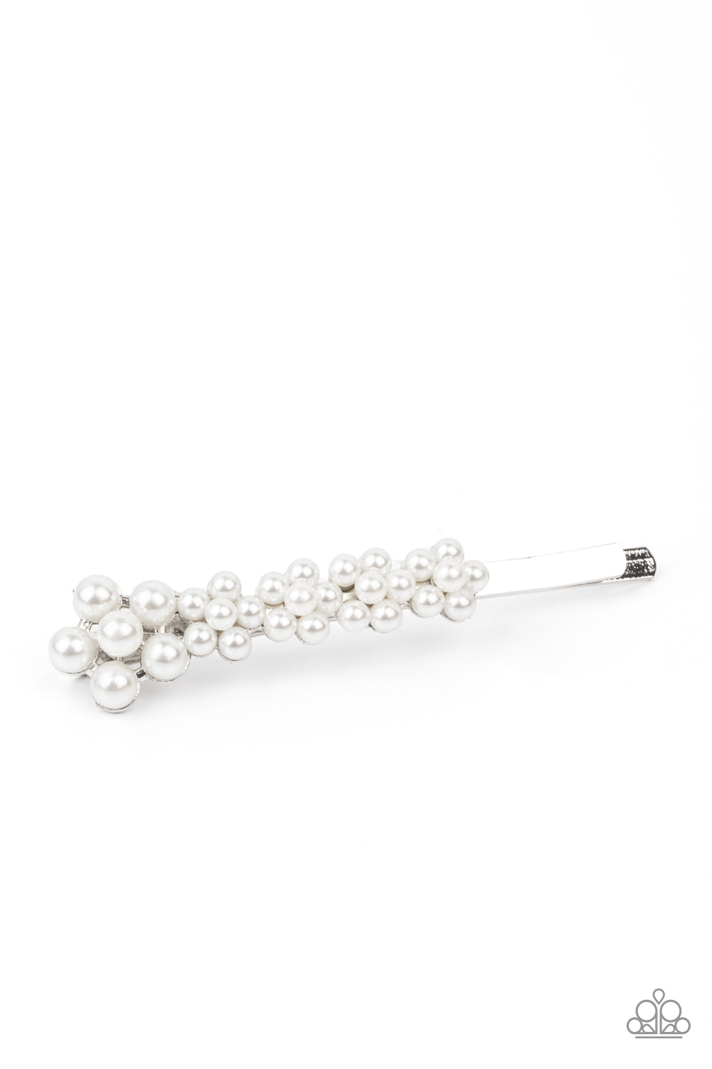 Pearl Patrol Hair Clip - White