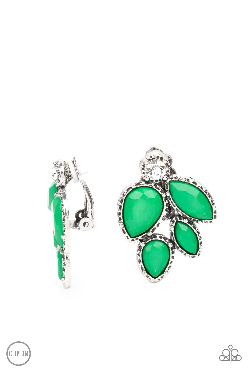 Fancy Foliage Earring - Green