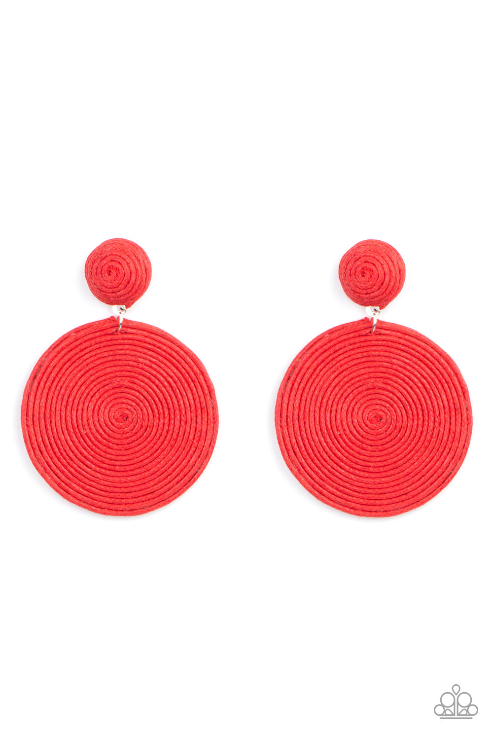 Circulate The Room Earring - Red