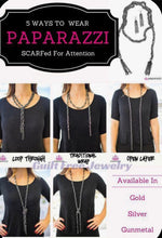 Load image into Gallery viewer, SCARFed for Attention Necklace Set - Gunmetal
