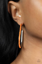 Load image into Gallery viewer, Beaded Bauble Earring - Orange
