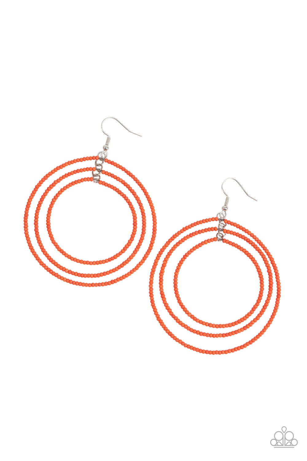 Colorfully Circulating Earring - Orange