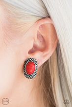 Load image into Gallery viewer, Bedrock Bombshell Earring - Red
