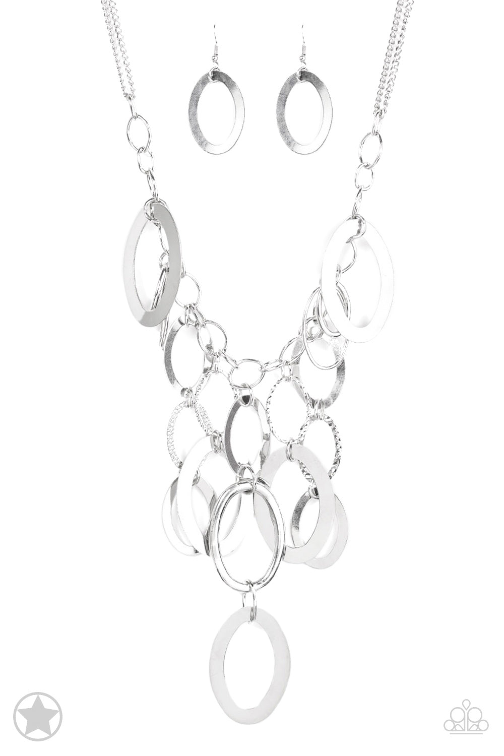 A Silver Spell Necklace Set - Silver