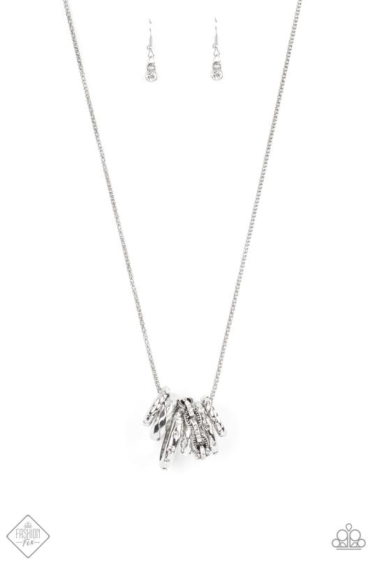 Audacious Attitude Necklace Set - White