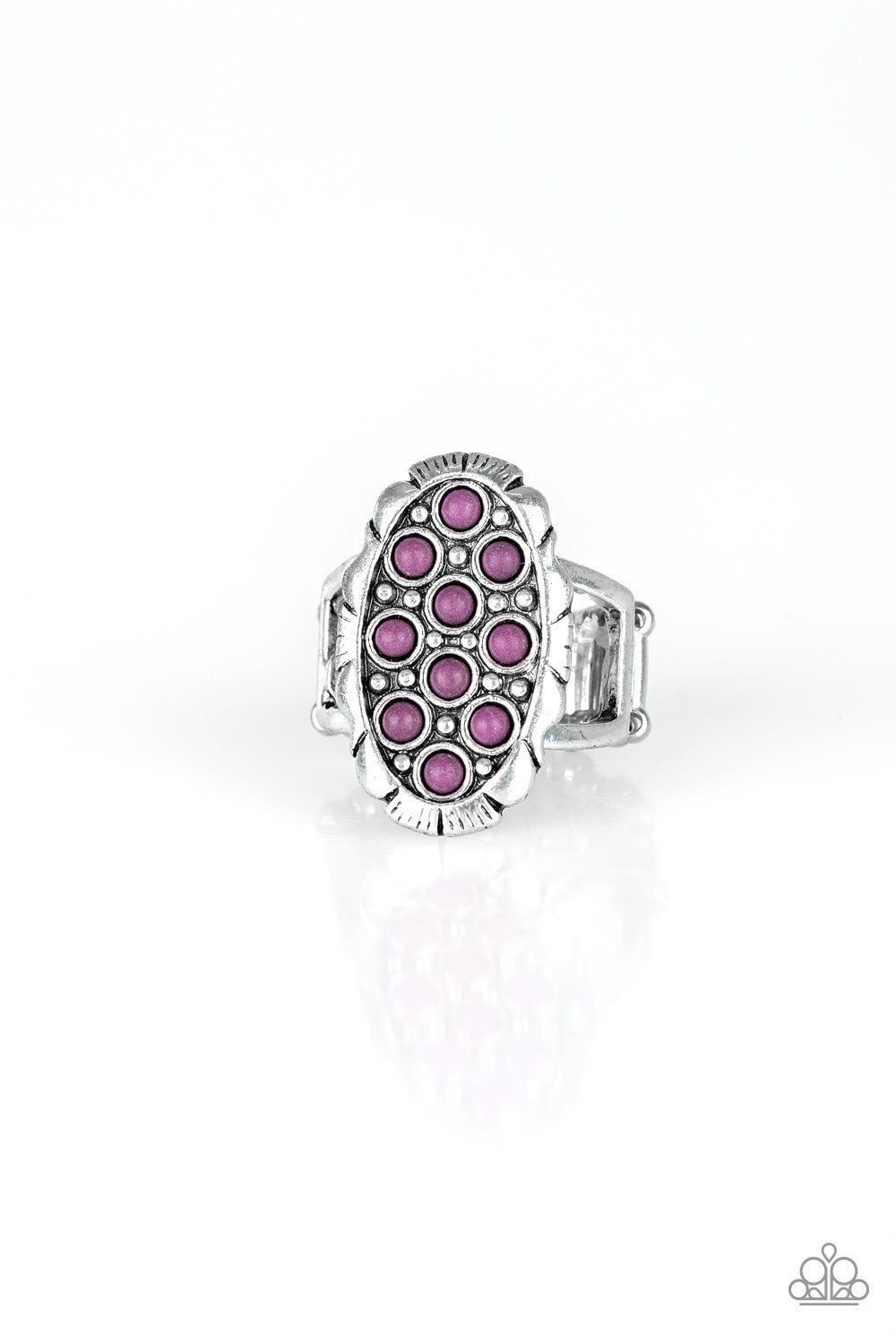 Cactus Garden Ring - Purple