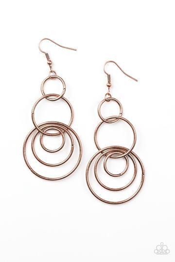 Chic Circles Earring - Copper