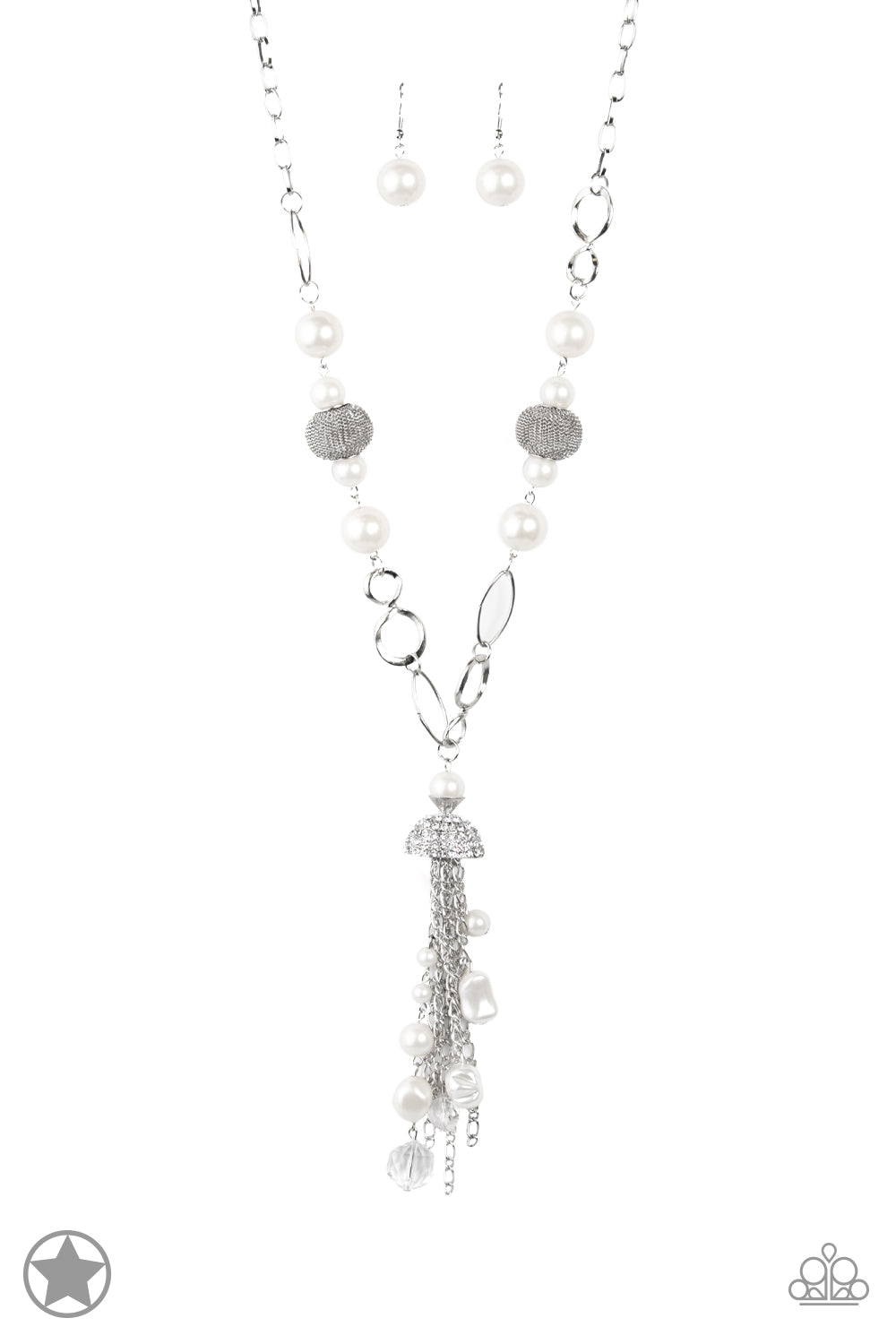 Designated Diva Necklace Set - White