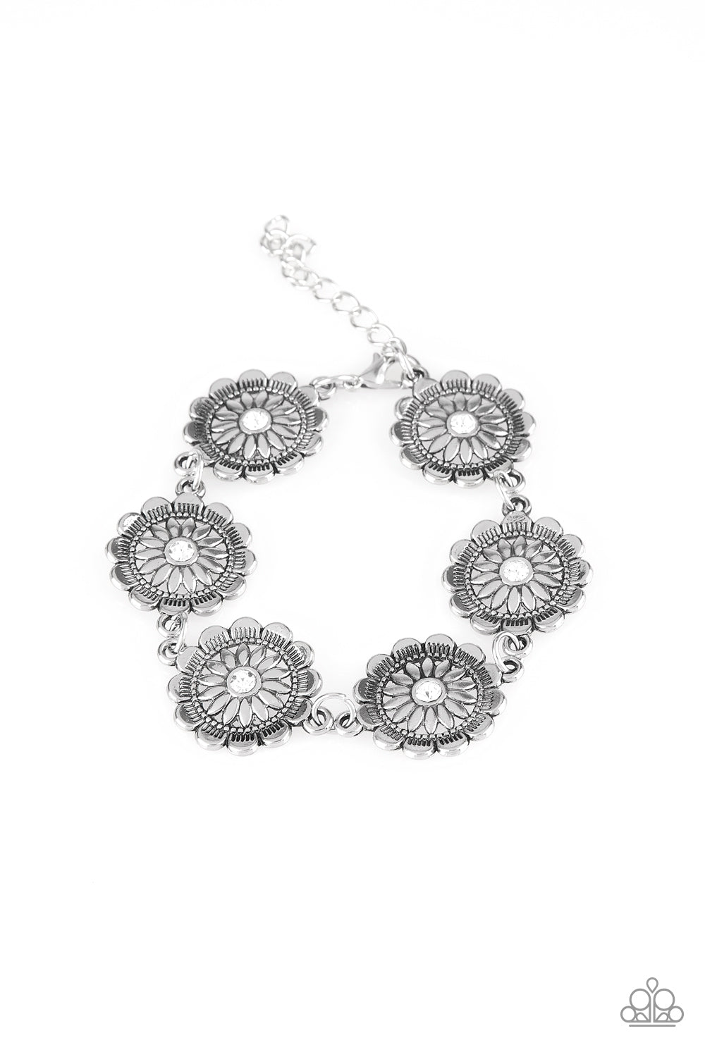 Funky Flower Child Bracelet - White