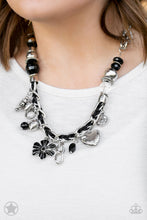 Load image into Gallery viewer, Charmed I&#39;m Sure Necklace Set - Black
